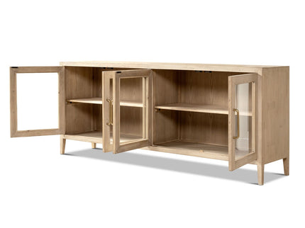 Marlowe - Glass Door Sideboard - White