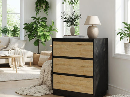 3 Drawer Nightstand, Bedroom Side Table