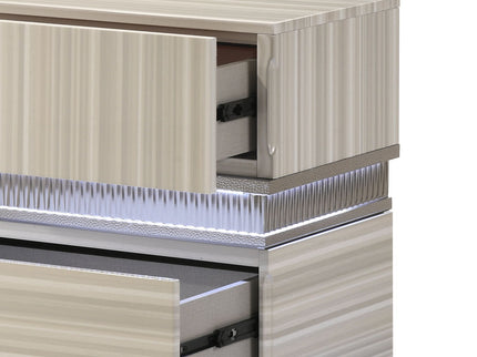 Leonor - 2 Drawer Nightstand - Gray