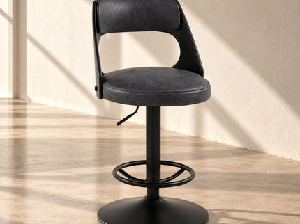 Sabi - Adjustable Stool With Swivel - Dark Brown