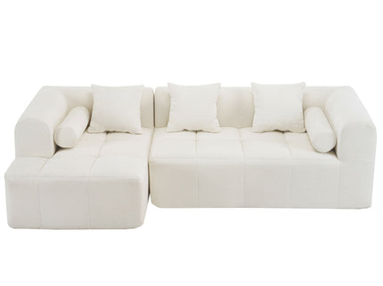 Sectional Free Combined Sofa With 2 Side Pockets