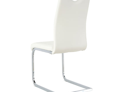 Modern Dining Chairs With Padded Seat And Metal Legs
