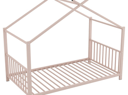 Metal House Platform Bed With Modern Design And Durable Frame