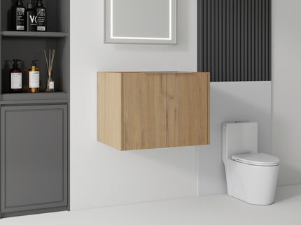 Floating Bathroom Vanity Cabinet With Soft Close Double Doors, Spacious Interior Storage, Wall Mounted, Cabinet Only