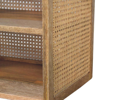 Larissa - T Bar Open Bedside Table - Oak