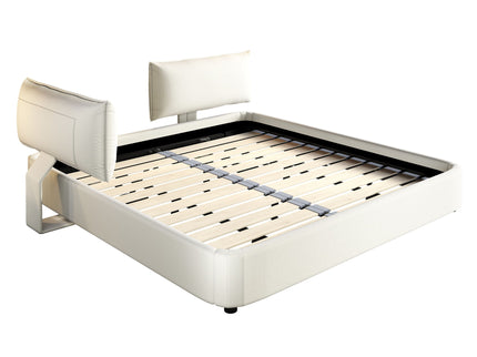Cloud Bed Frame With Oversized Padded Movable Headboard