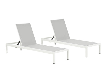 Outdoor Patio Chaise Lounge With 5 Reclining Positions