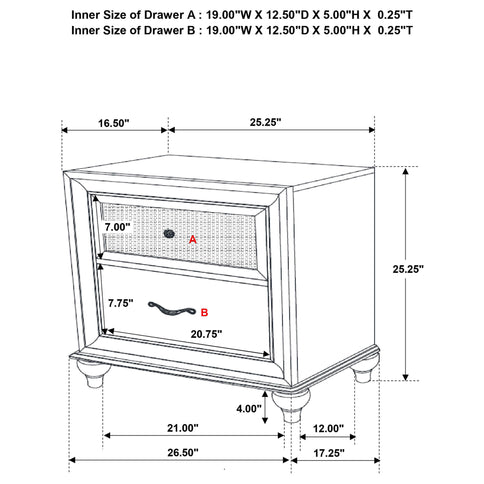 Randall - Bedroom Set With Wingback Bed