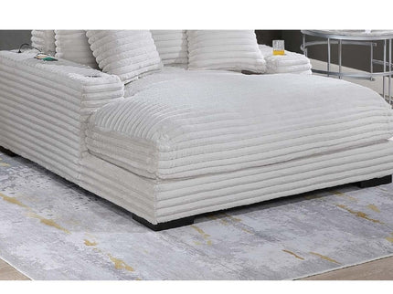 Chaise Lounge With 2 Cup Holders And USB Ports