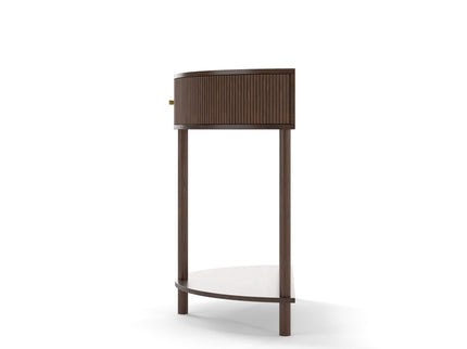 Demi Lune - Console Table With 2 Storage Drawers