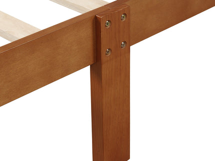 Platform Bed Frame Mattress Foundation Sleigh Bed With Headboard / Footboard / Wood Slat Suppor