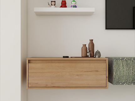 Modern Minimalist Bathroom Cabinet With Soft Close Drawers And Floating Mounting Design