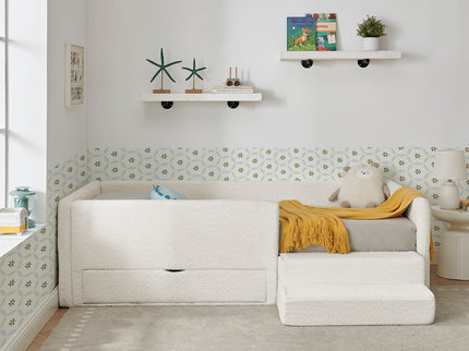 Safe Kids Bed With Guardrails And Storage