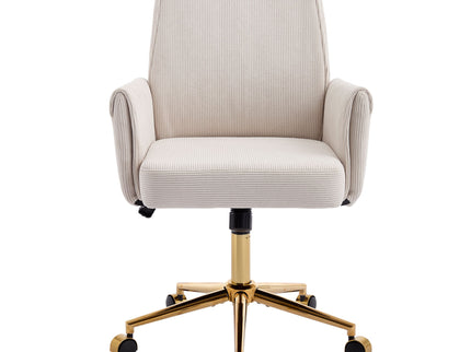 Ergonomic Mid-Back Office Chair With Striped Fabric