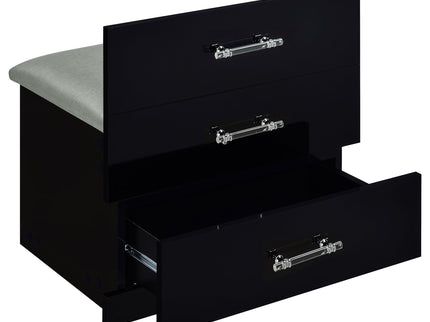 Ayuba - 3 Drawer Makeup Vanity Table With Mirror And Stool