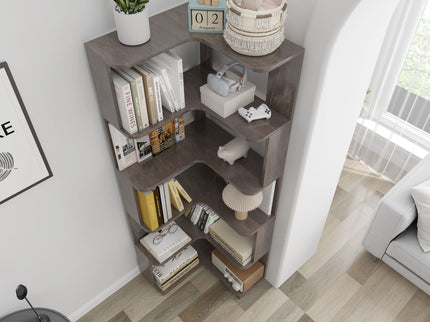 L-Shaped Design Corner Bookshelf