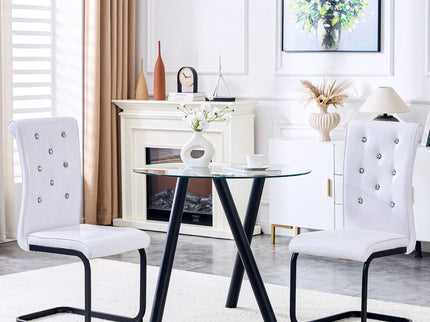 Alligator Skin Upholstered Dining Chairs