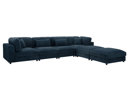 Upholstered Modular Sectional & Custom Configuration And Toss Pillows