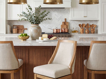 Swivel Counter Stool - Honey Oak