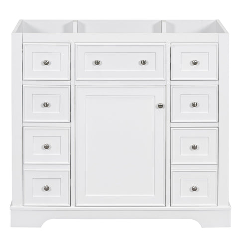 Modern Bathroom Vanity Base Only With 1 Cabinet And 6 Drawers