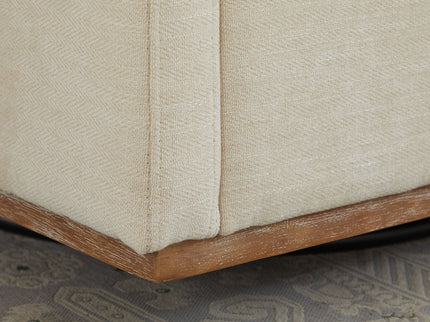 Modern Square Upholstered Swivel Accent Chair With Metal Base