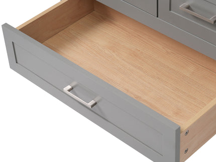 Modern Bathroom Vanity With Ceramic Sink, Solid Frame And Storage Solutions