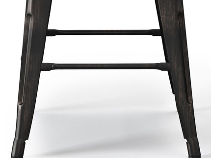 Rayne - Curved Back Metal Stool (Set of 2)