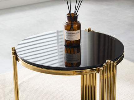 Round Table With Double Layer Storage
