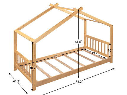 House Platform Bed With Headboard And Footboard, Roof Design
