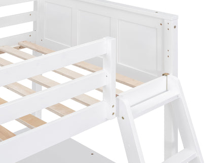 Full Over Full Bunk Bed With Desk
