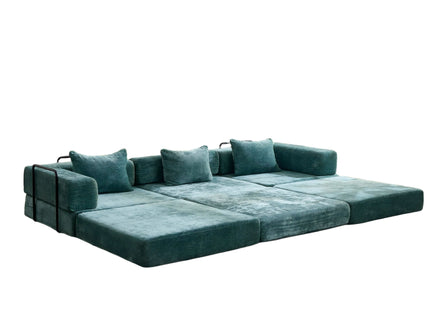 Convertible Floor Sofa Bed, Boneless Modular Sectional Sofa For Living Room