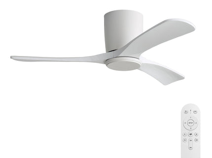 42" Flush Mount Ceiling Fan With 3 Blades, DC Reversible Motor