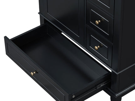 Freestanding Bathroom Vanity With Sink, Soft Close Door, 3 Drawers