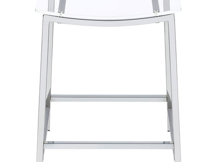 Staten - Backless Counter Stool (Set of 2) - Chrome