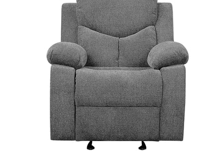 Kalen - Chenille Glider Recliner - Gray