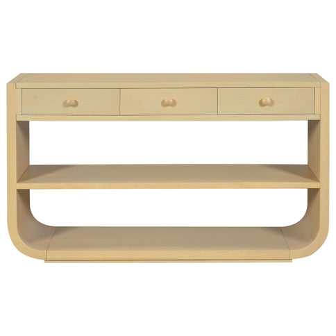 Console Table With 3 Soft Close Drawers & 2 Open Shelves