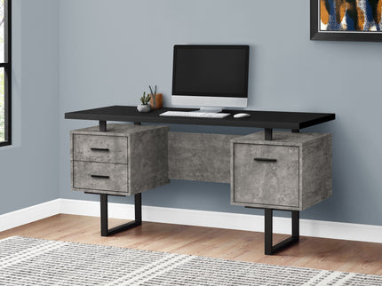 Computer Desk For Home Office, Laptop, Left, Right Set - Up, Storage Drawers, Contemporary & Modern
