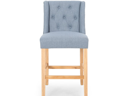 Vienna - Contemporary Fabric Tufted & Wingback Counter Stools (Set of 2)