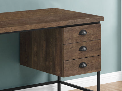 Computer Desk For Home Office, Laptop, 3 Storage Drawers, Contemporary & Moder