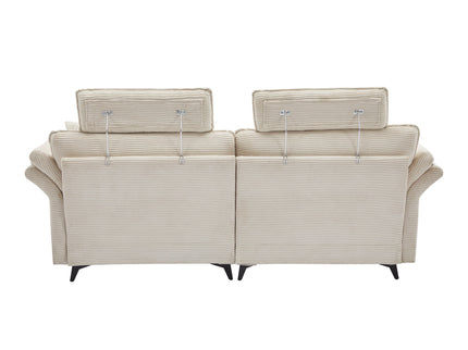 Modern Deep Seat Sectional Sofa With Ottoman
