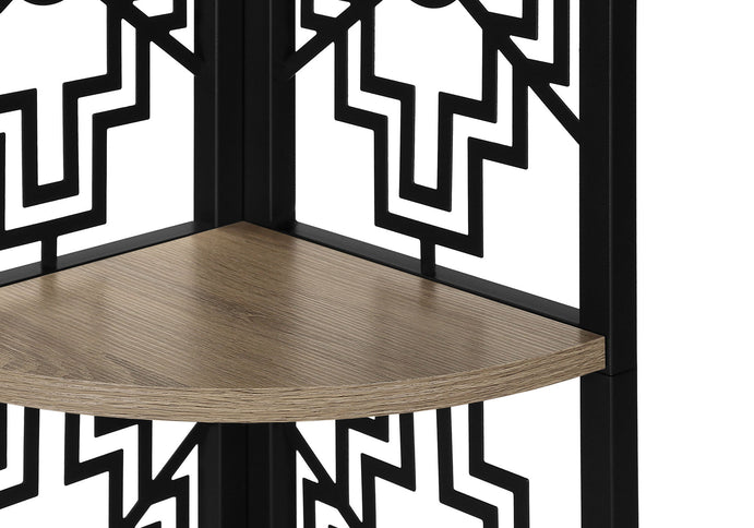 Bookshelf, Bookcase, Etagere, 4 Tier Corner, For Office, Transitional