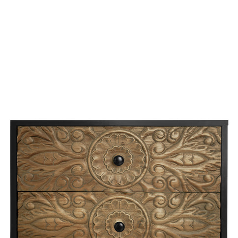 3 Drawer Cabinet, Suitable For Bedroom - Black