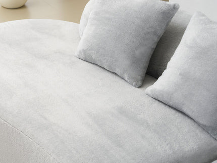 Modern Curved Sofa With Pillows