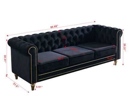 Chesterfield - Sofa 84.65" For Living Room