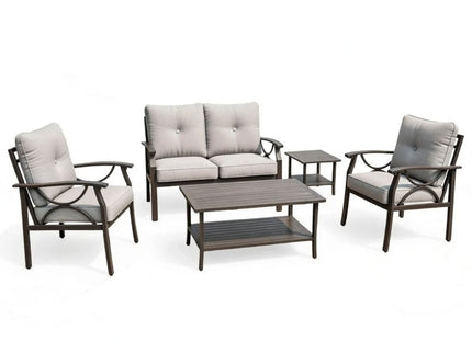 Patio Furniture Set With Coffee Table And Cushions For Backyard