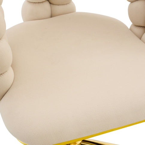Puffy Bubble, Ball Chain Accent Chair With 5 Claw Casters