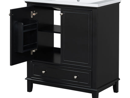 Modern Bathroom Vanity With Sink Combo, Multi Functional Cabinet With Doors And Drawer