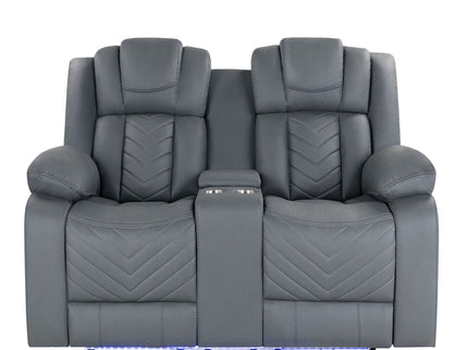 Raize - Power Living Room Set With Storage Console And Cup Holders