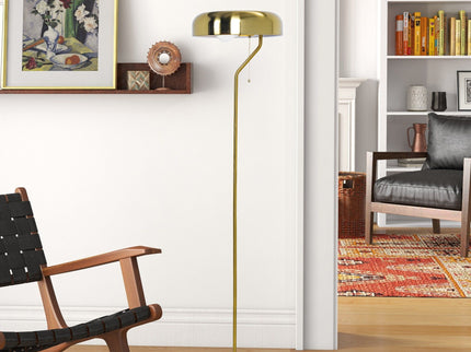 Spectra - Tall Corner Floor Lamp For Living Room - Gold