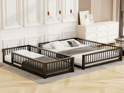 Bunk Bed With Ladder And Safety Guardrails